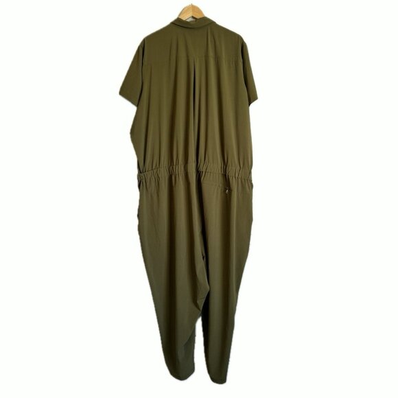 Girlfriend Collective Women’s Green Jumpsuit 5XL Soft Utility Earthy Minimalist - Picture 11 of 12